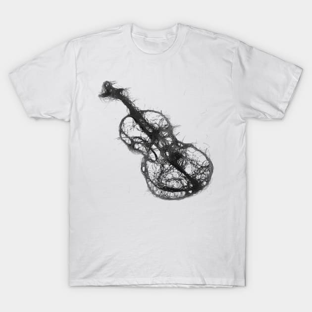 violin sketch drawing T-Shirt by axtellmusic